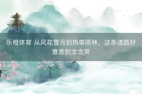 乐橙体育 从风花雪月到热带雨林，这条道路好意思到念念哭