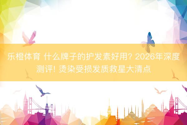 乐橙体育 什么牌子的护发素好用? 2026年深度测评! 烫染受损发质救星大清点