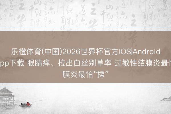 乐橙体育(中国)2026世界杯官方IOS|Android手机app下载 眼睛痒、拉出白丝别草率 过敏性结膜炎最怕“揉”