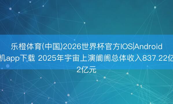 乐橙体育(中国)2026世界杯官方IOS|Android手机app下载 2025年宇宙上演阛阓总体收入837.22亿元